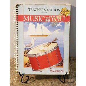 Grade 3 Macmillan Music and You TEACHERS SPIRAL EDITION (1988, SOFT/Hardcover)!!